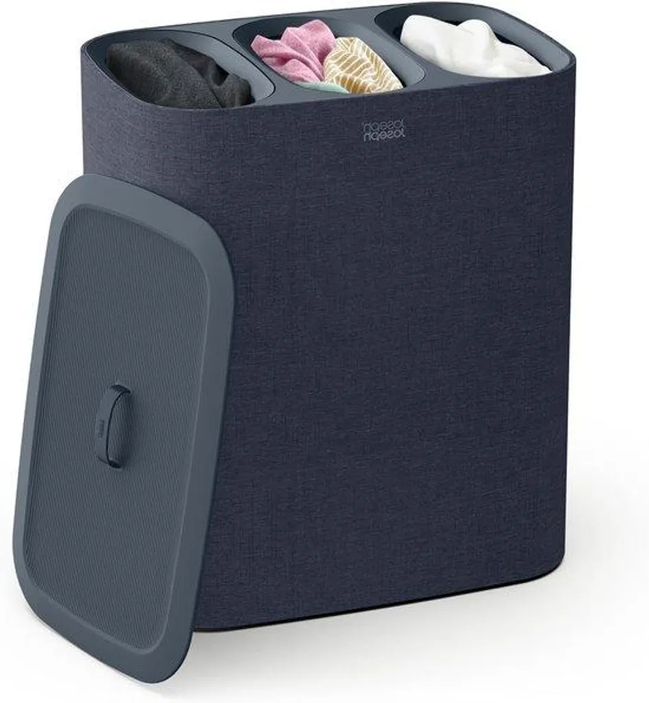Corbeille à Linge 3 Compartiments avec Sacs Amovibles de 90 Litres