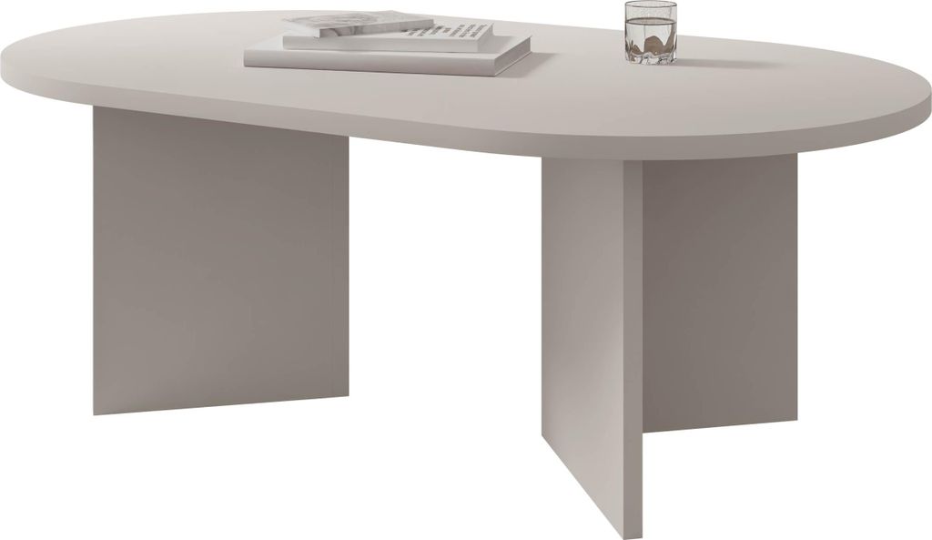 MIRJAN24 Couchtisch Gelizo 22 mm, Wohnzimmer Kaffeetisch (Farbe: Sandbeige)