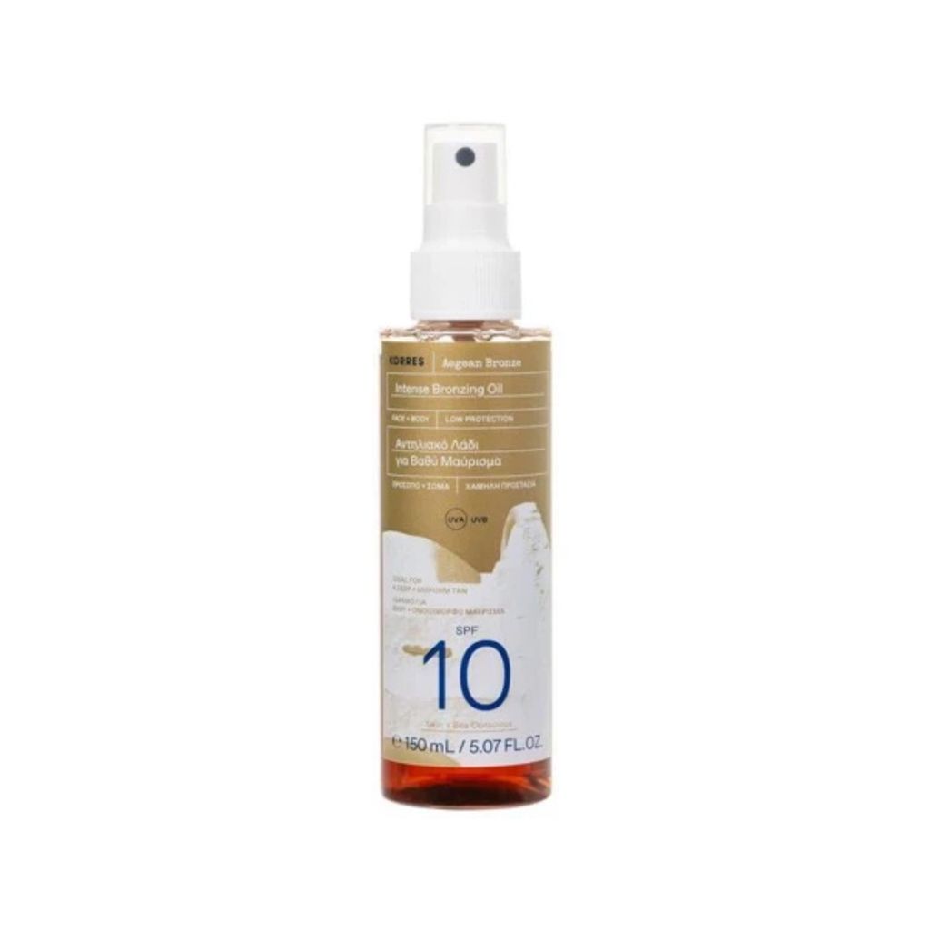 Korres Aegean Bronze Intensywny olejek do opalania SPF 10 Zdjęcie produktu 