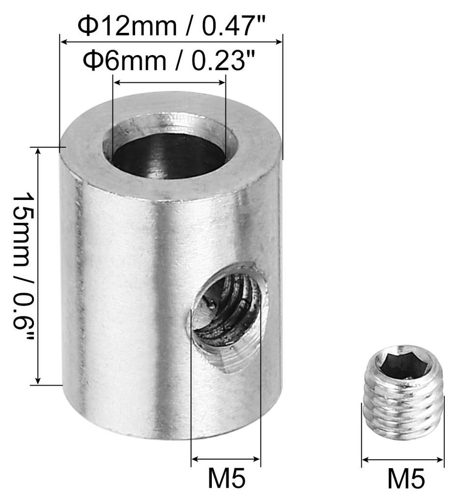 6mm Loch Draht Seil Klammern Set 4Stk 304 Edelstahl Einzel L?cher Schloss Kabel Klemmen Clip mit M5 Sechseck Schrauben Steckschlš¹ssel fš¹r Kab...