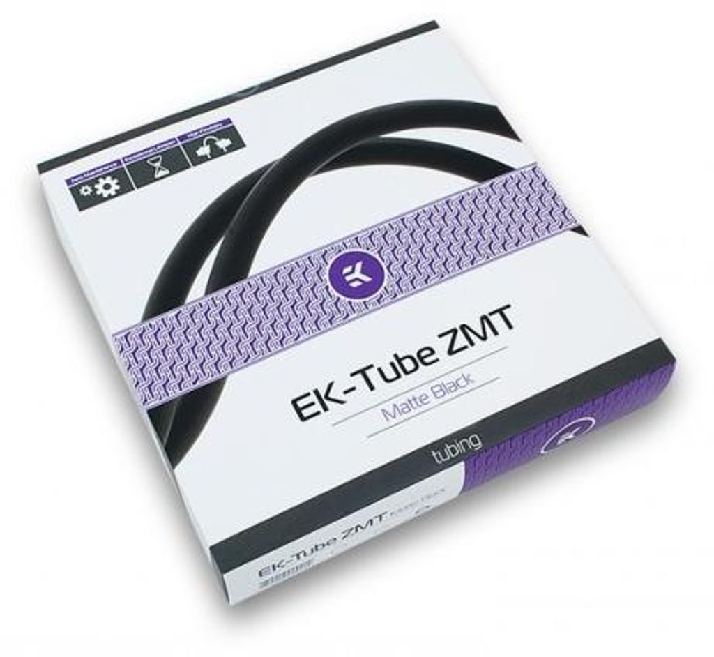 EK-Tube ZMT Matte Black 16,1/11,1mm (3m), Schlauch