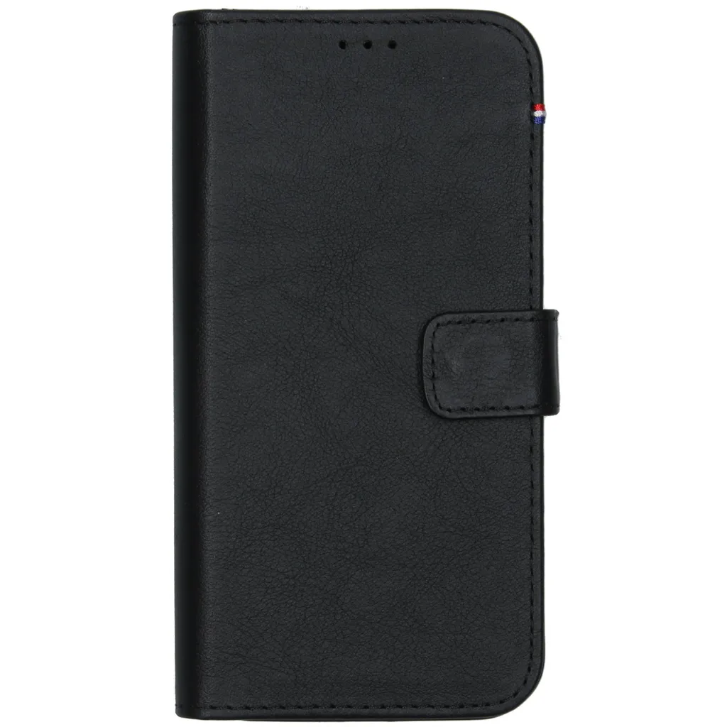 Étui Folio Cuir Noir iPhone 12 / 12 Pro - Protection 2 en 1 anti-chocs
