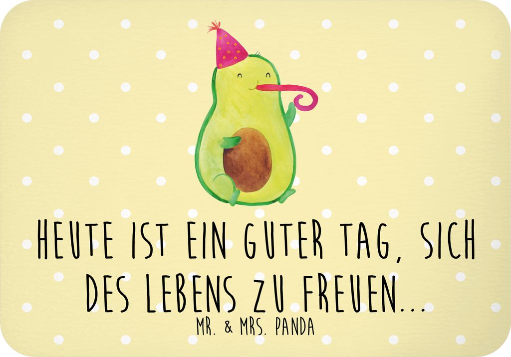 Mr. & Mrs. Panda magnet Avocado Feier - Gelb Pastell - Geschenk, küchenmagnet, Notizhalter, haftmagnet, Gute Laune, whiteboardmagnet, Kühlschrank...