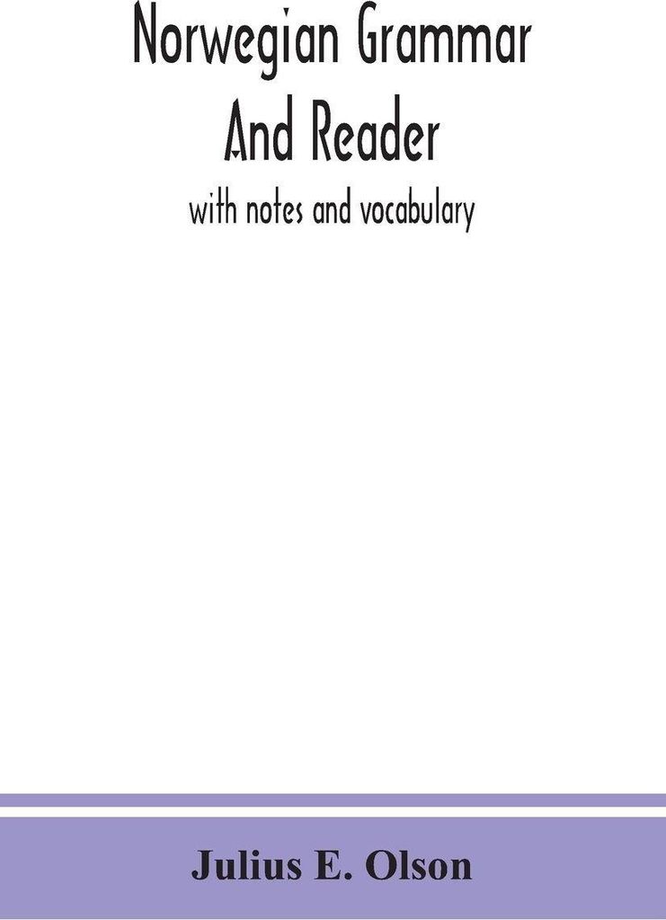 Norwegische Grammatik und Lesebuch