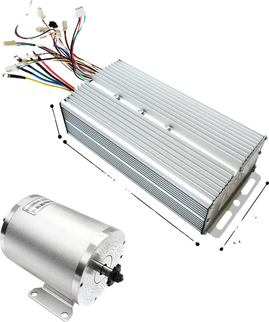 Kit motorisation pour kart électrique moteur 3000W 3 vitesses argent