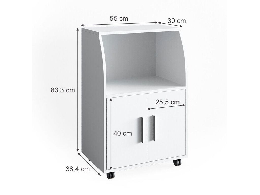 Vicco Pojemnik na rolkach Elio, 55 x 83 cm, Biały Zdjęcie produktu 3