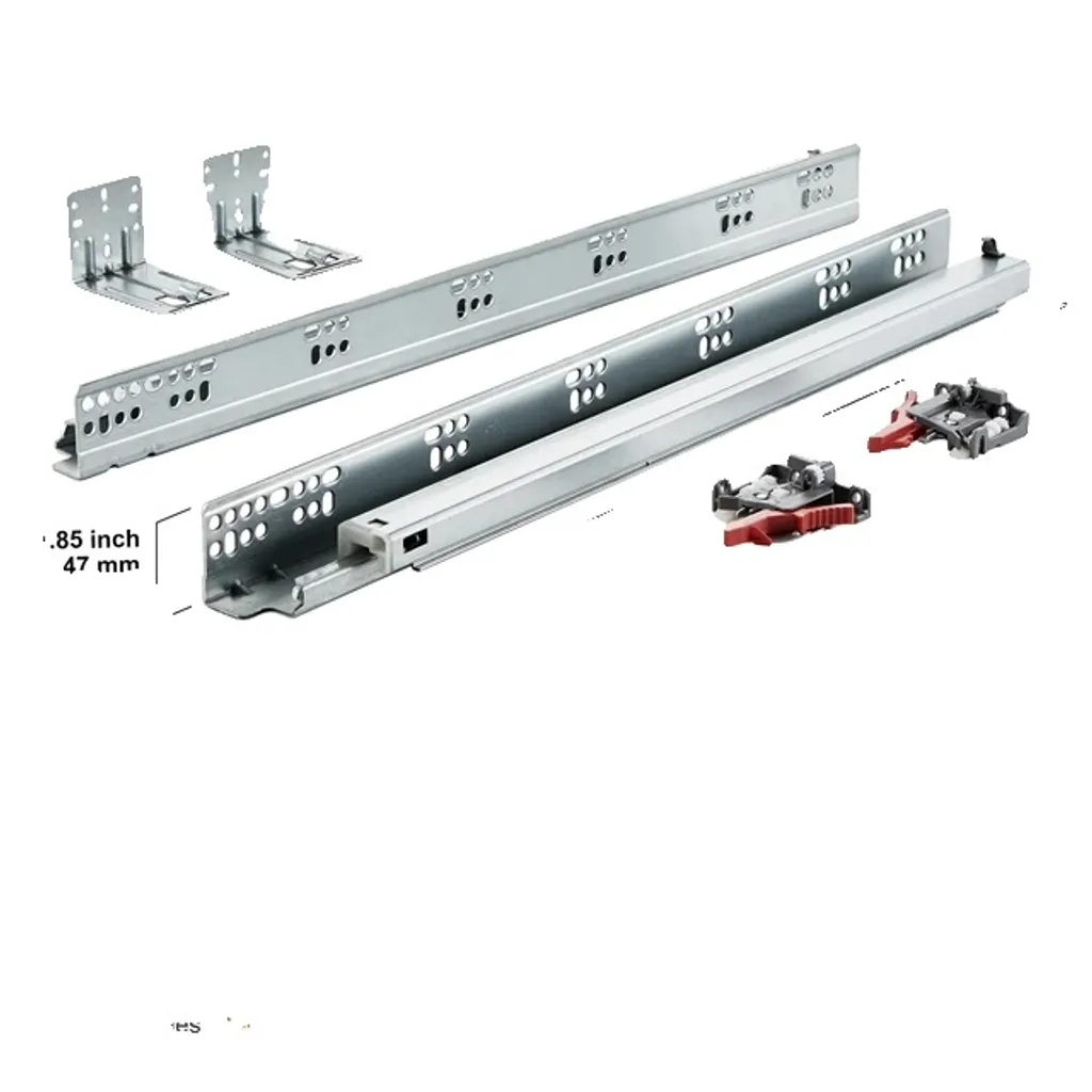 Rail Tiroir Soft-Close 21 Pouces, Charge Lourde 10 Paires, Silencieux