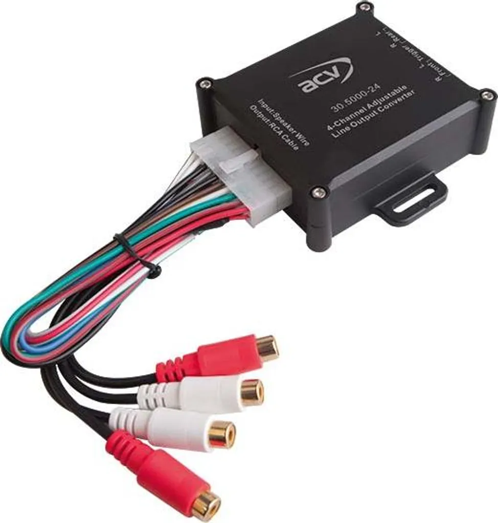 Connecter un amplificateur sur autoradio d'origine via adaptateur 4CH