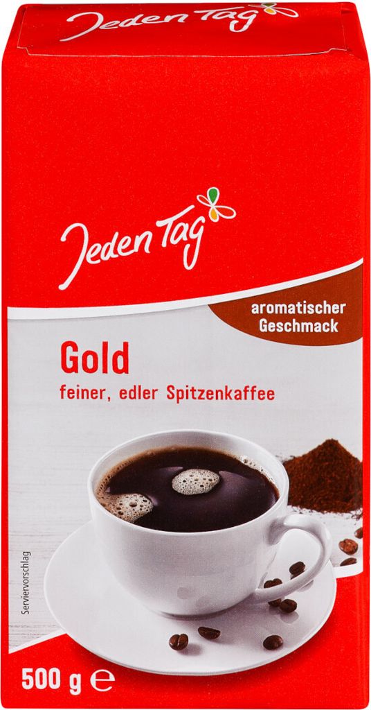 Jeden Tag Kaffee Gold feiner aromatischer Spitzenkaffee Produktbild 