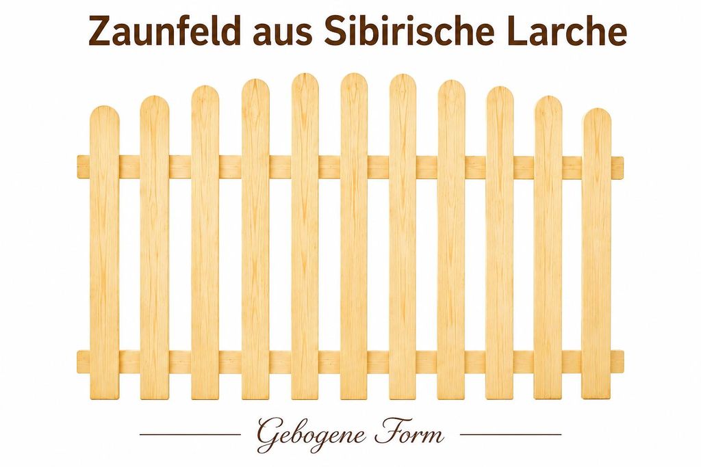 Zaunfeld Muster gebogene Ausführung 100x200cm Sibirische Produktbild  KI-generiertes Bild