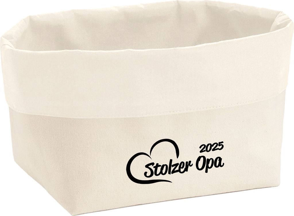 Huuraa Organizer Stolzer Opa 2025 Herz 8 Liter Large Canvas Baumwolle Utensilo Geschenkidee