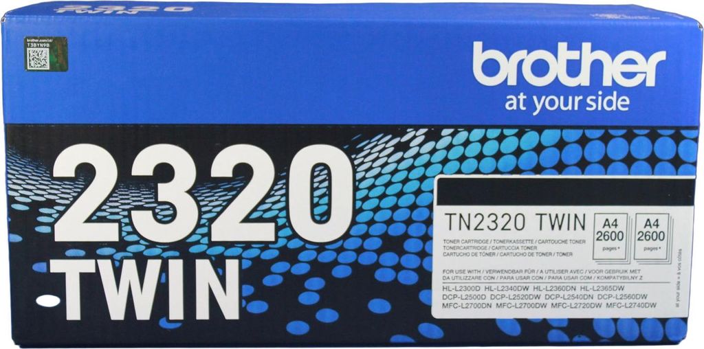Brother TN-2320 Toner TWIN Schwarz - 2x 2.600 Seiten Produktbild 