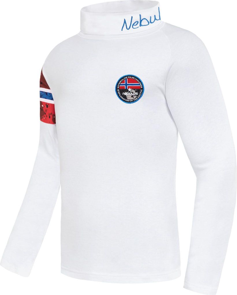 Nebulus Rolli DOWNY Herren, Rollkragen , langarm , P4935 - Herren, weiß, S