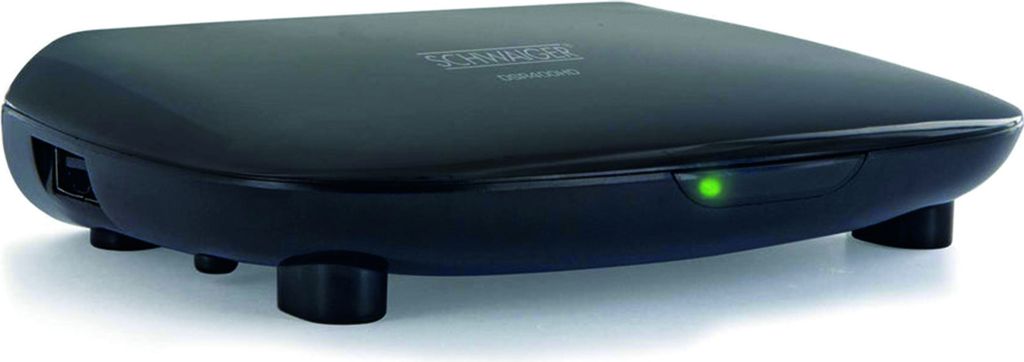 Schwaiger DVB-S2 Receiver mit USB-Anschluss, FTA, schwarz Produktbild