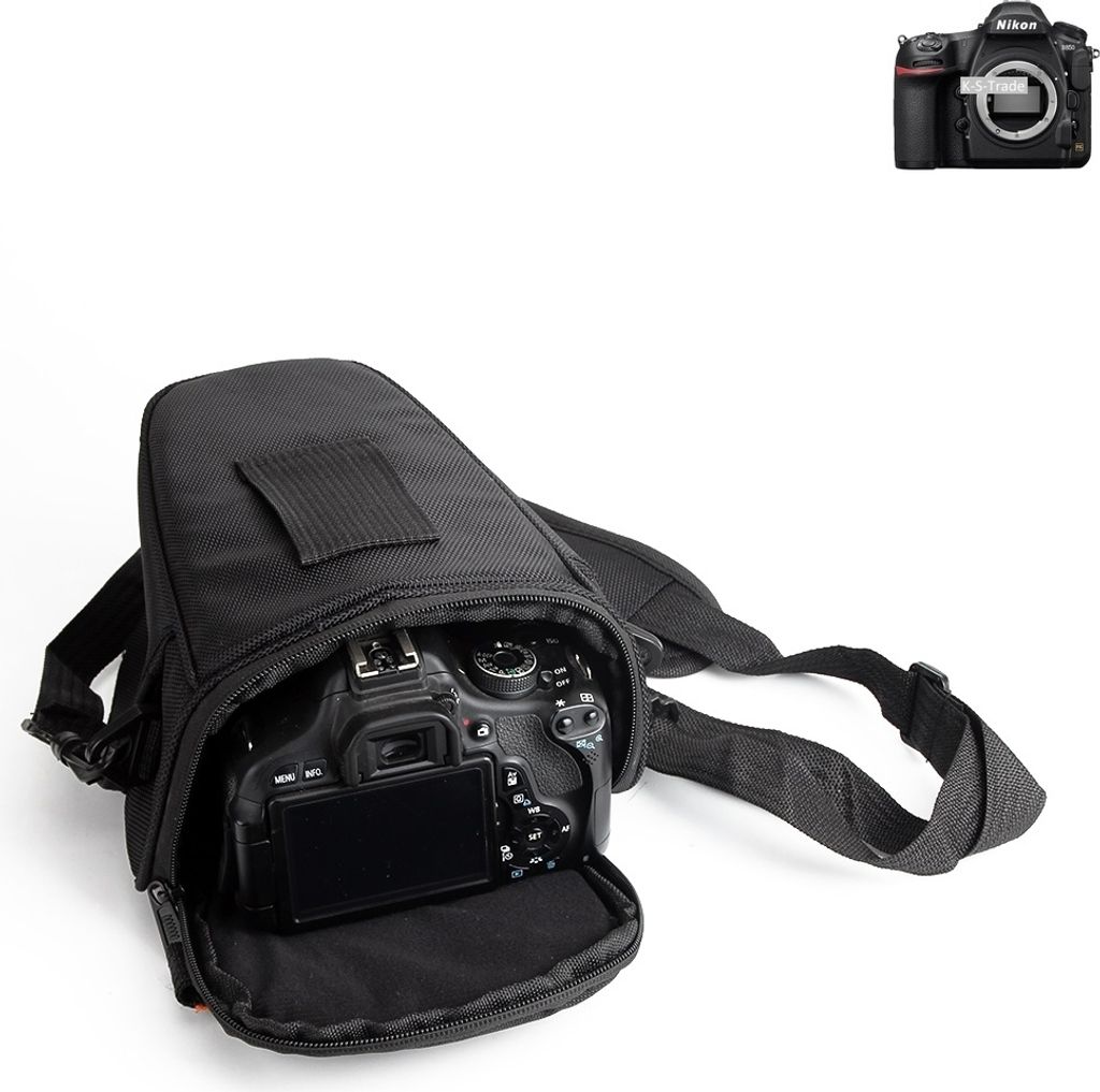 K-S-Trade Kameratasche Fototasche Schultertasche Umhängetasche kompatibel mit Nikon D850 Colt für Systemkameras Schutzhülle bag Zubehörtasche