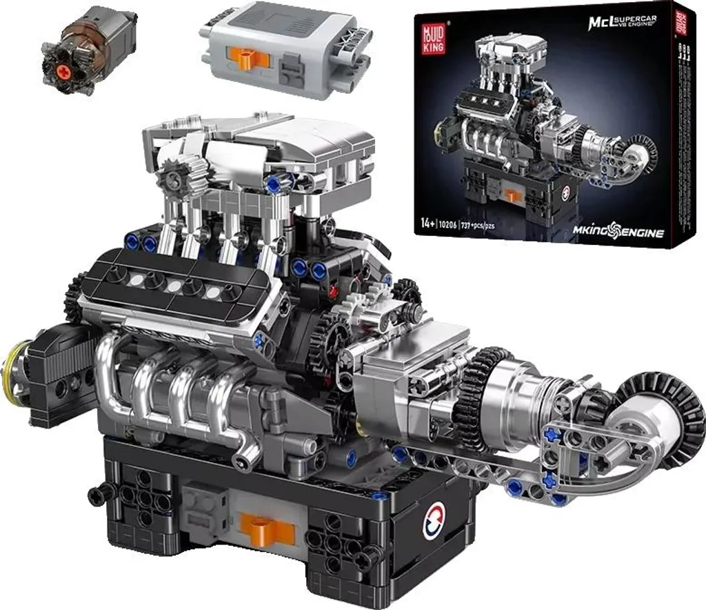 Maquette de voiture de sport motorisée à monter, kit créatif 3D