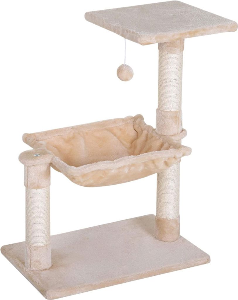 Kattenmeubel met rustplaats en krabpaal, model D30-215, met Productafbeelding 