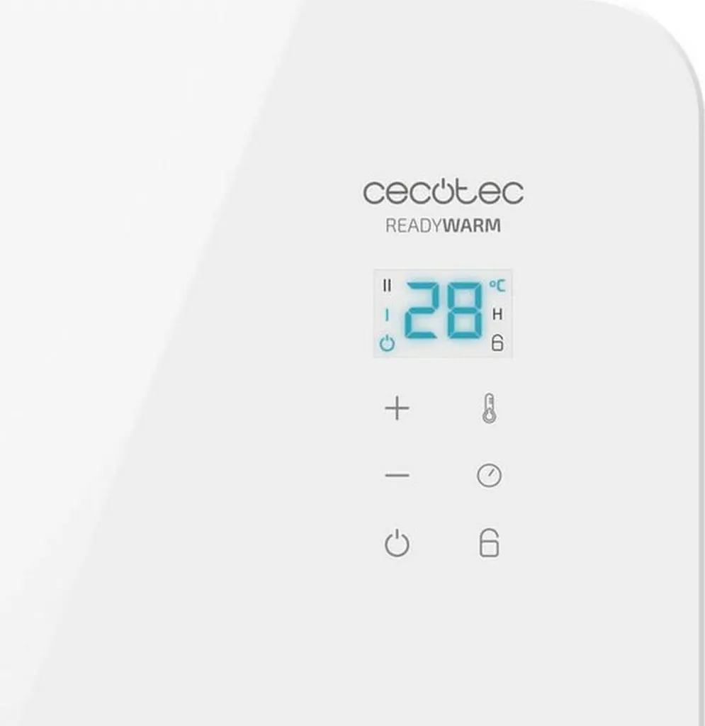 Cecotec Readywarm 6650 Crystal Convecteur Électrique en Verre Blanc 2000W - 2