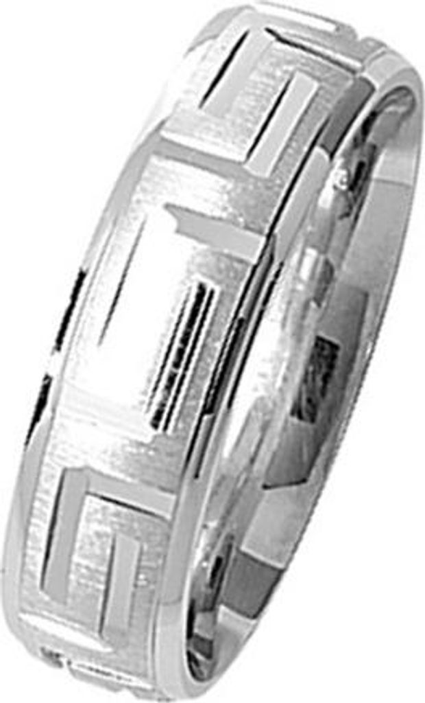 925 Sterling Silber 6mm Soft Court Form Herren/Damen - Trauring/Ehering/Hochzeitsring, 59 (18.8); TRS29455RSR
