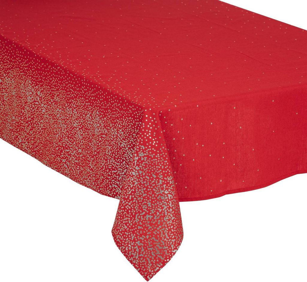 Weihnachtstischdecke "colorama de noël" motiv kleine punkte 140x240cm - Atmosphera créateur d'intérieur