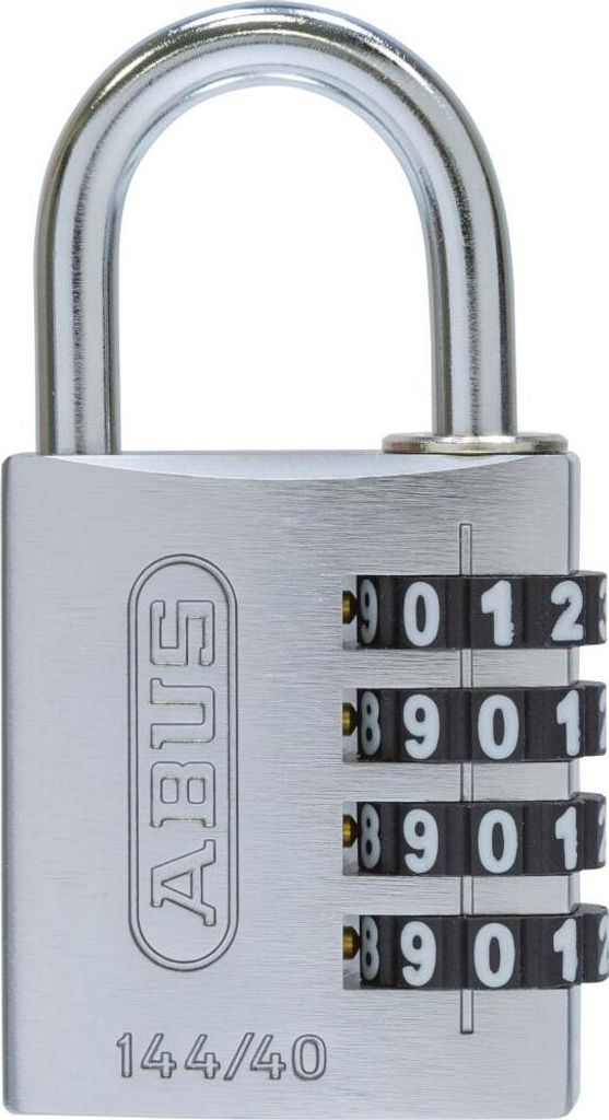 ABUS Zahlenschloss 144/40 silb Lock-Tag