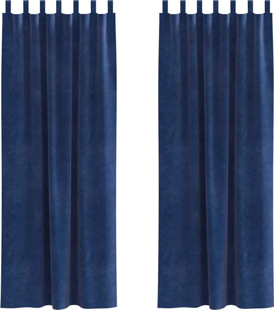 Offerta Set 2 Tende Oscuranti vidaXL Velluto Blu 140x225 cm | Prezzo Top