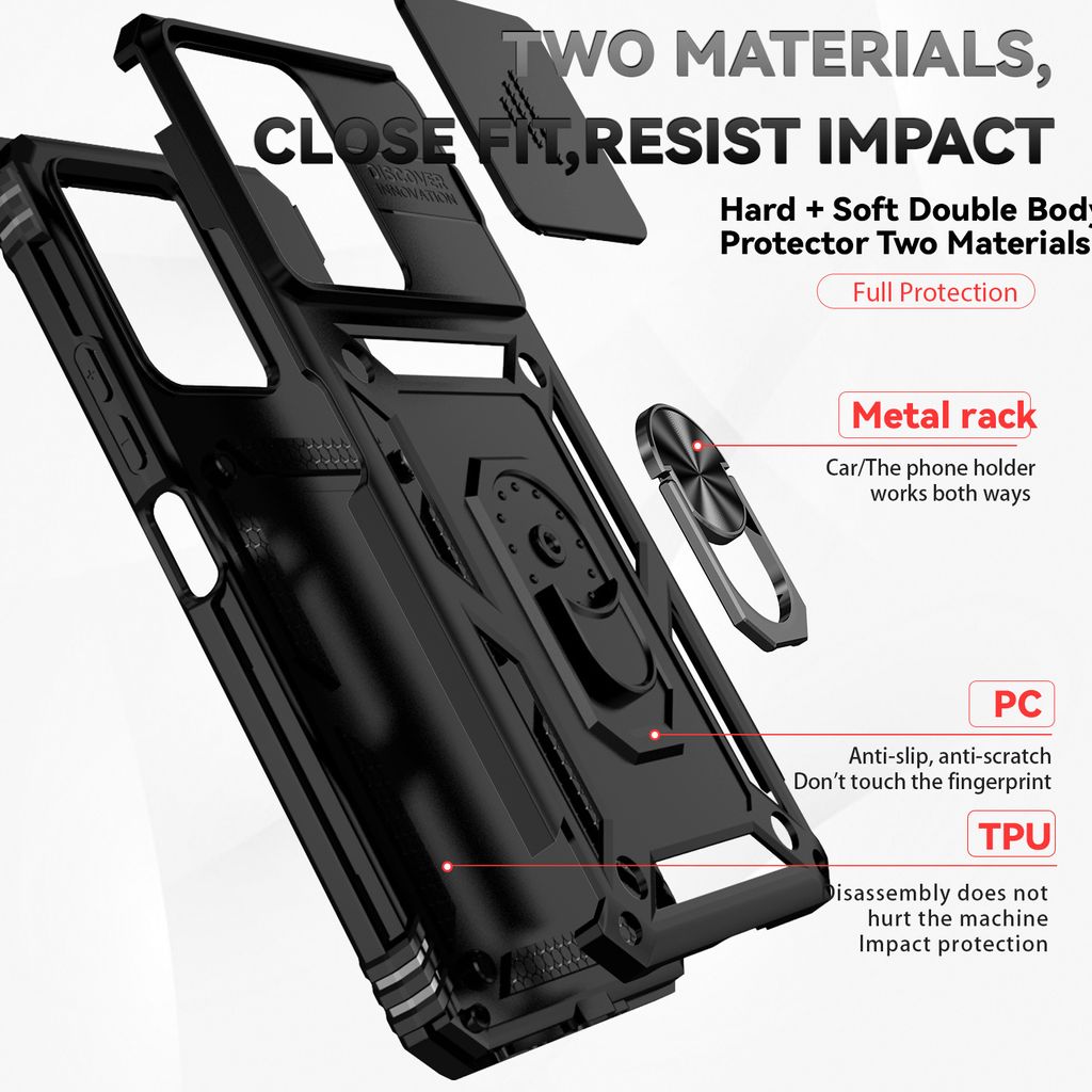 Pouzdro pro Xiaomi Redmi 13C /Poco C65 dvouvrstvé pouzdro s Obrázek produktu 4