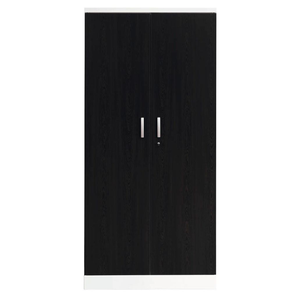 Gürkan Stahlschrank 100114 verkehrsweiß, wenge 92,0 x 42,0 x 195,0 cm