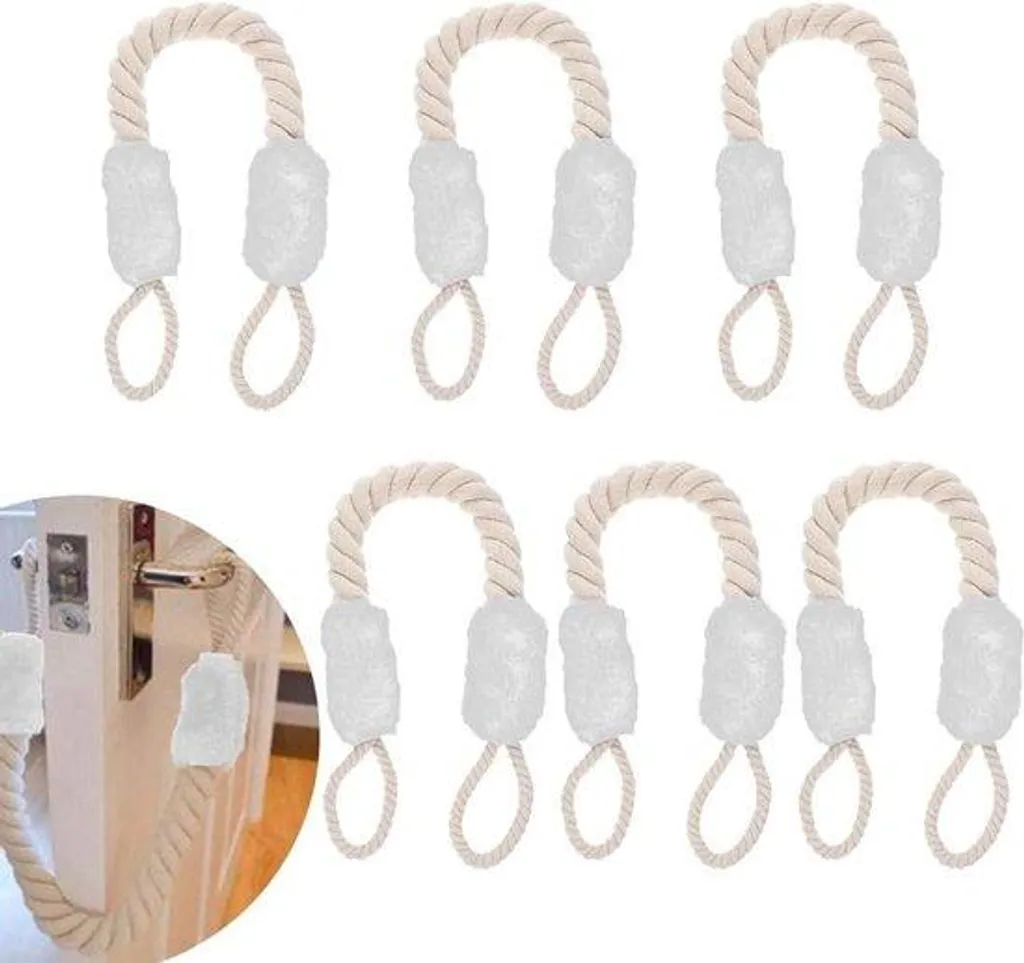 Bloque-porte de sécurité 60 cm blanc avec poignée ergonomique XL