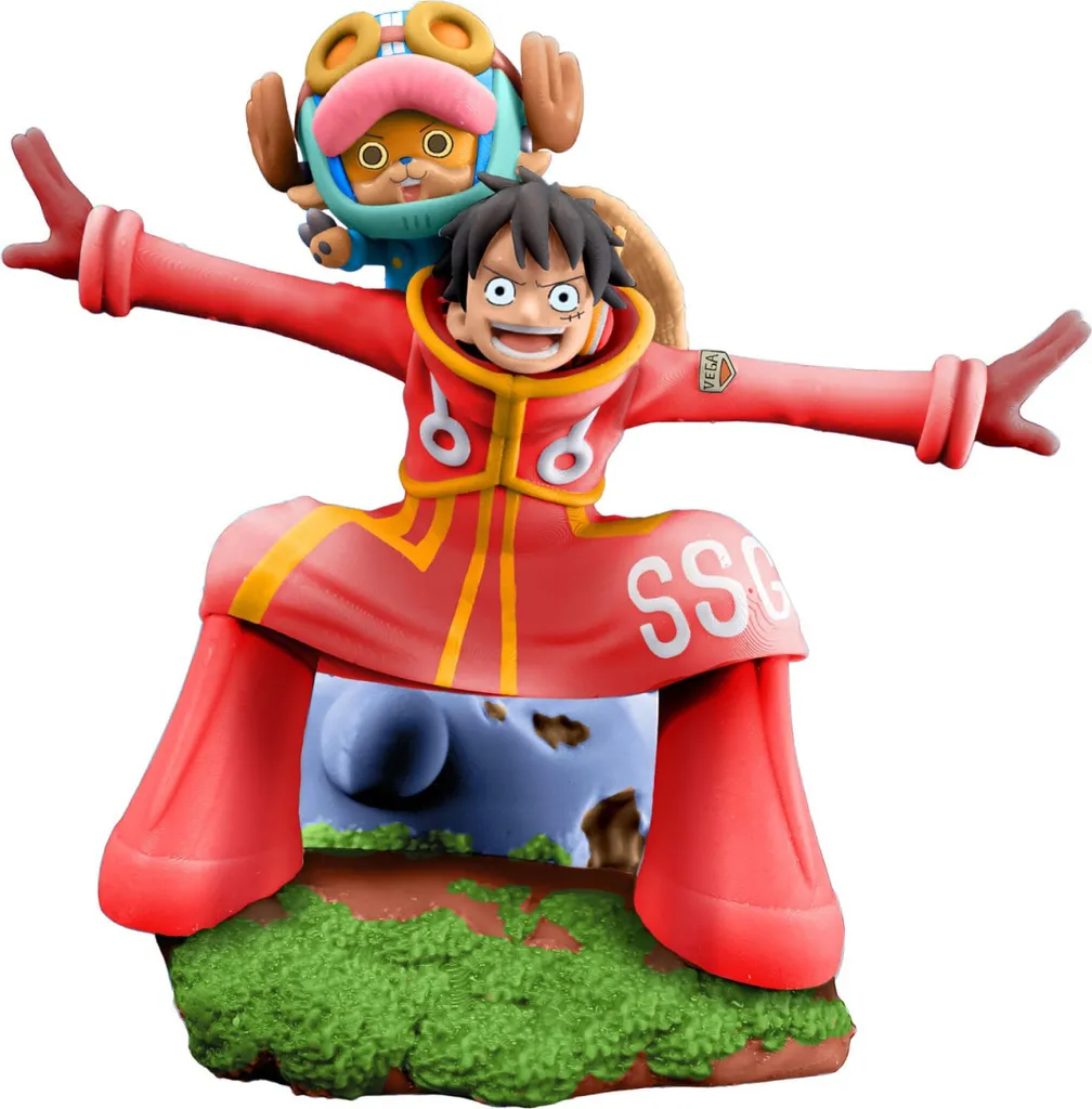 Figurines One Piece Petitramia Egghead 9 cm - Set Complet de 4 Statues