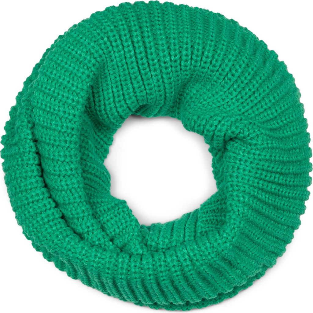 styleBREAKER Uni Feinstrick Loop Schal einfarbig | Weicher elastischer Winter Schlauchschal in Feinripp Optik | Warmer Strick Loop für Damen und H...