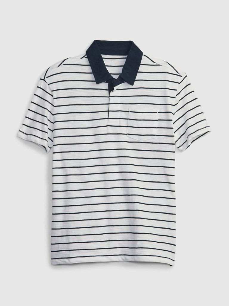 GAP Gestreiftes Poloshirt für Kinder 585692-00__M