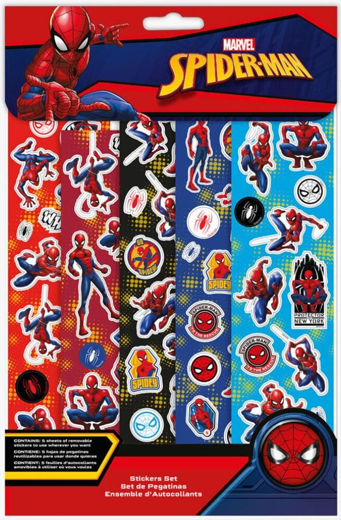 Sticker Fun Set Spider-Man (5 Bögen) Produktbild 