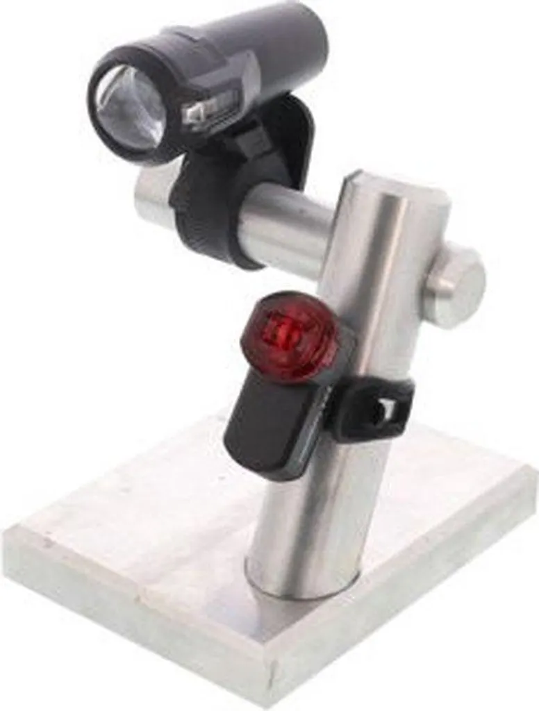 AXA Compactline 35 Kit d'éclairage vélo LED rechargeable USB puissant - 9