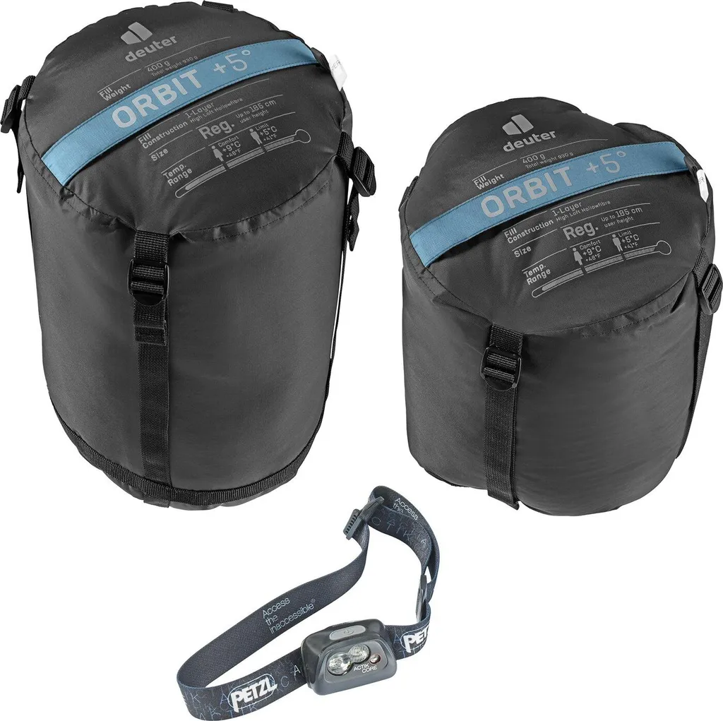 Sac de couchage synthétique Deuter Orbit +5 léger pour camping - 5