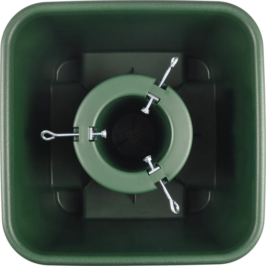 Support sapin de Noël BOTANIC vert 40cm robuste pour tronc de 1-9cm