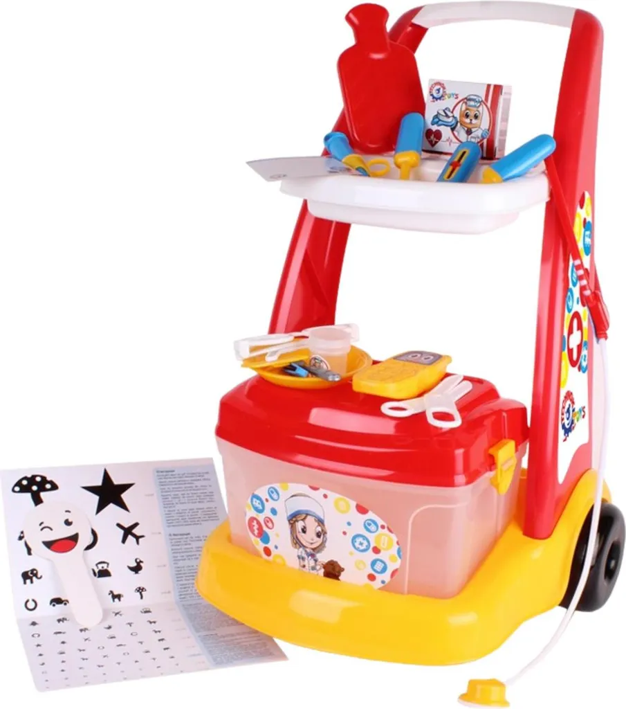 Set du petit docteur 18 articles complet pour enfants avec mallette