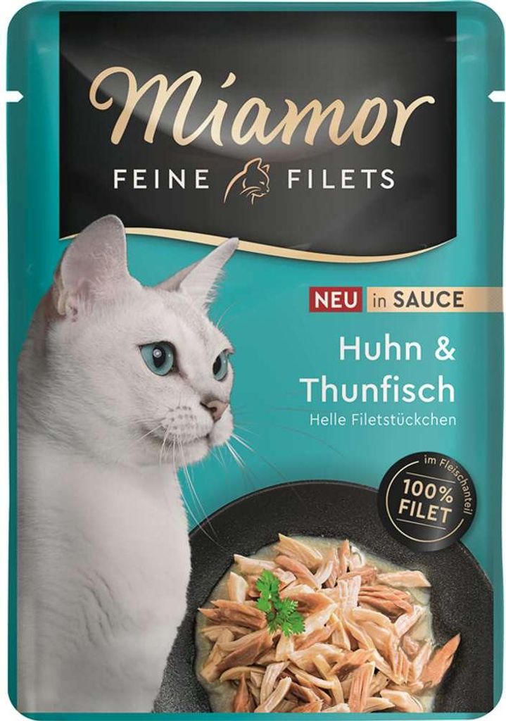 Miamor - Feine Filets Pouch 24x100g  |  Huhn & Thunfisch in Produktbild 