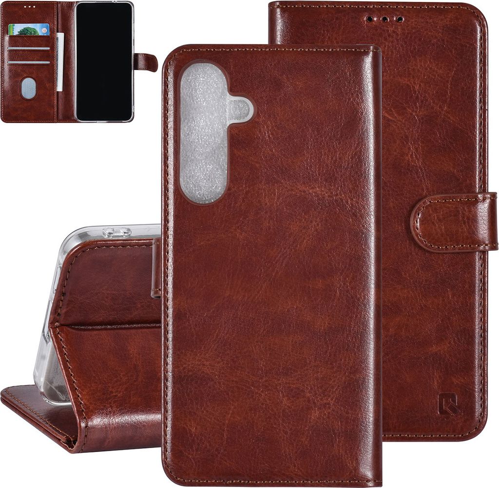 UNIQ Accessory Galaxy S24 Plus Book type case - 3 pasjeshouder - Brown
