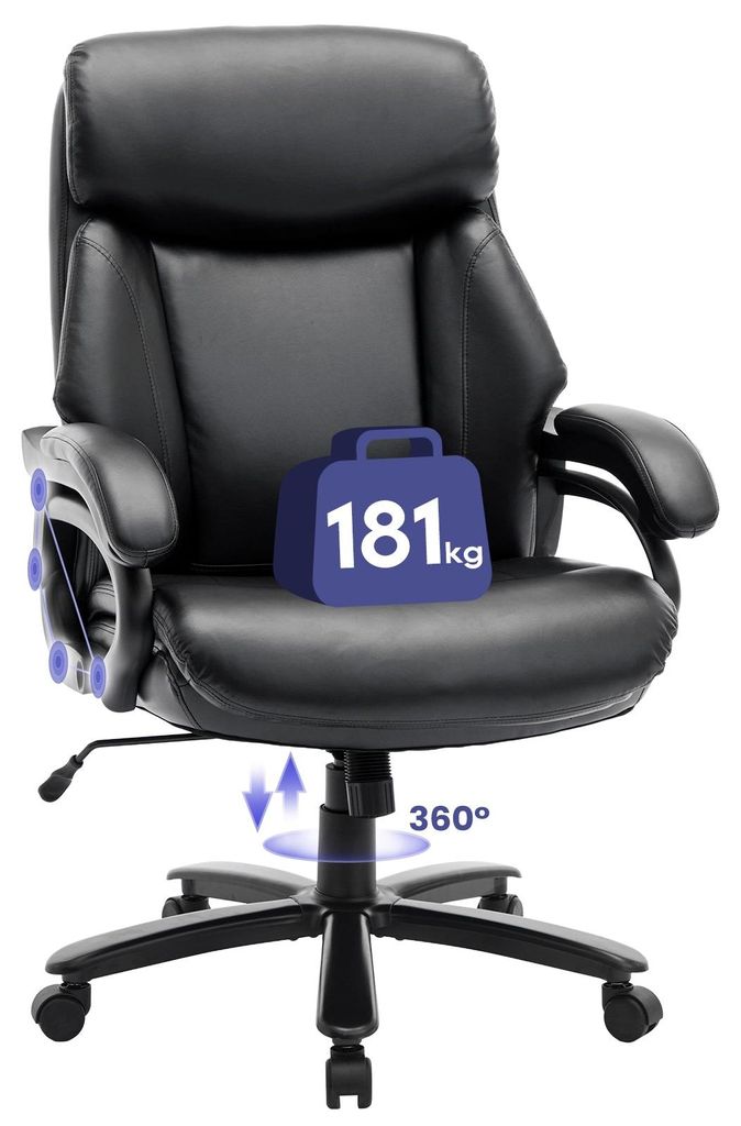 Fauteuil de direction COLAMY en similicuir, chaise de Image du produit 