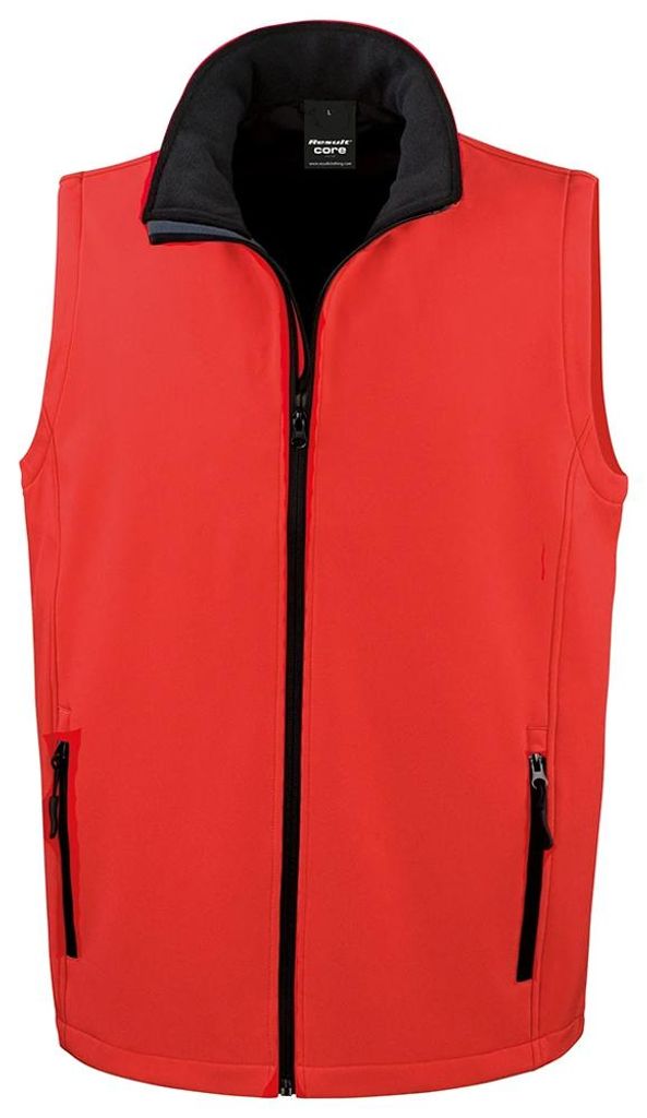 Result - "Printable" Weste für Herren BC4786 (4XL) (Rot/Schwarz)