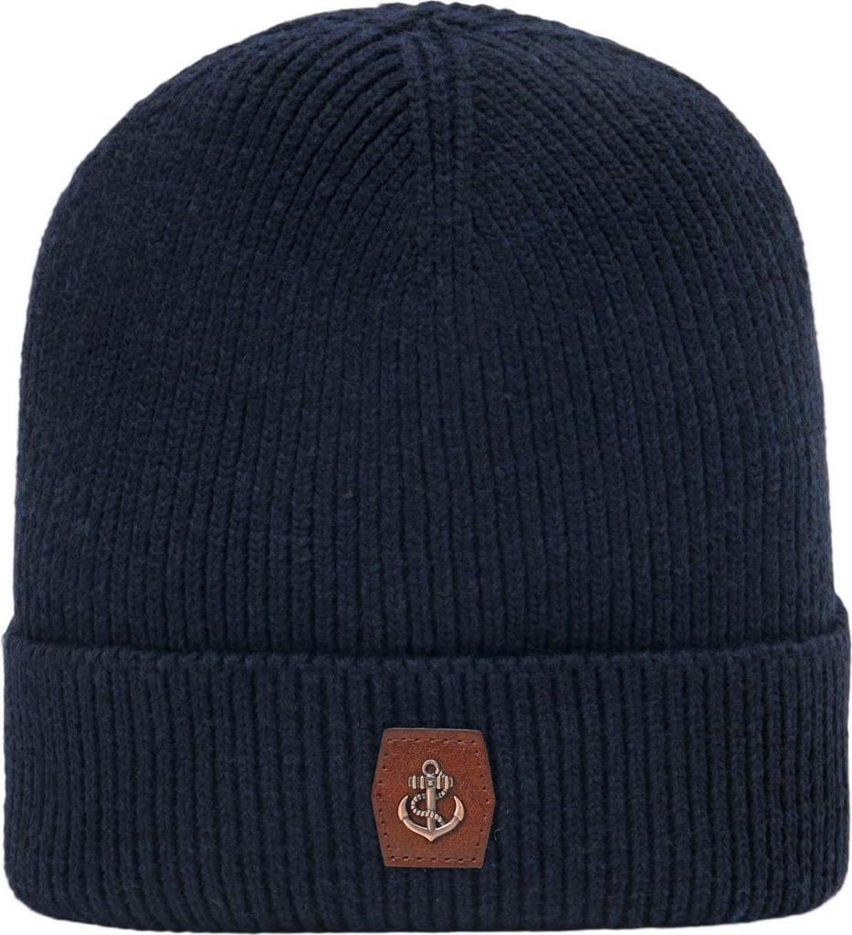 Leoberg Herren Strickmütze in verschiedenen Designs & Farben - Wintermütze für jedes Outfit in 178120-schwarz-57