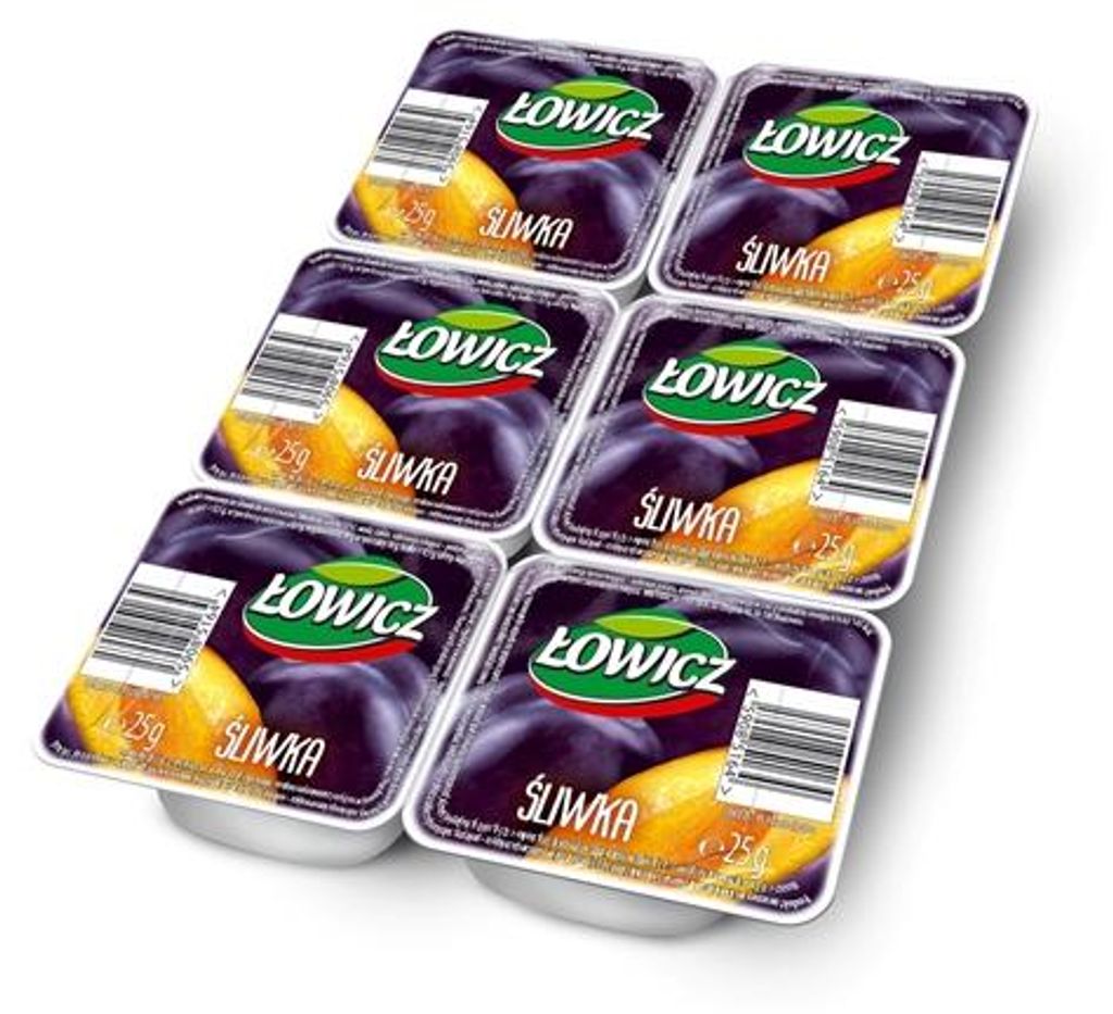 Sušené slivky v tmavej čokoláde Łowicz 6 x 25 g Obrázok produktu 