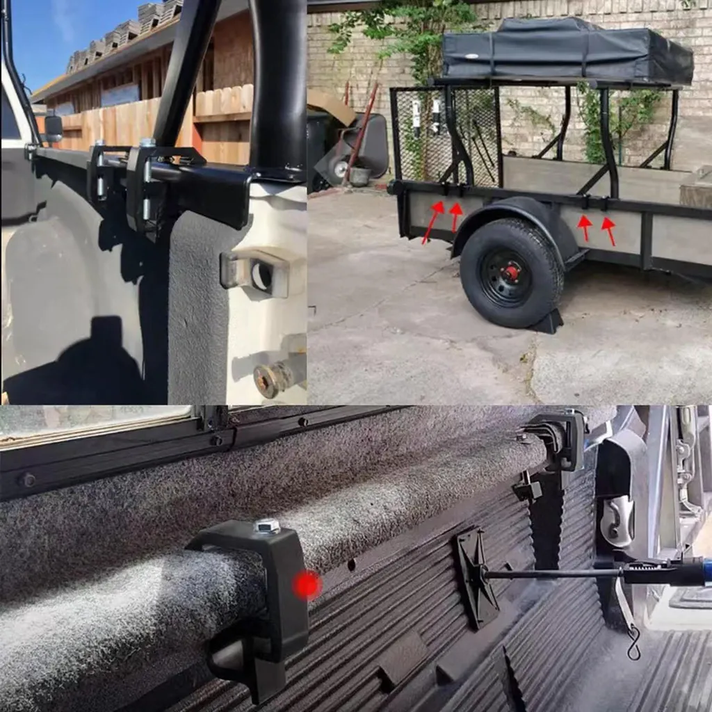 4 Pinces de Montage pour Casquette de Camion et Capot de Camping-car