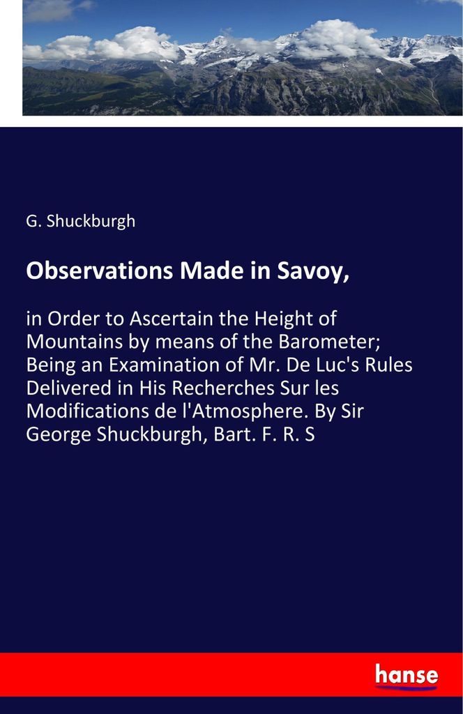 Observations Savoy,