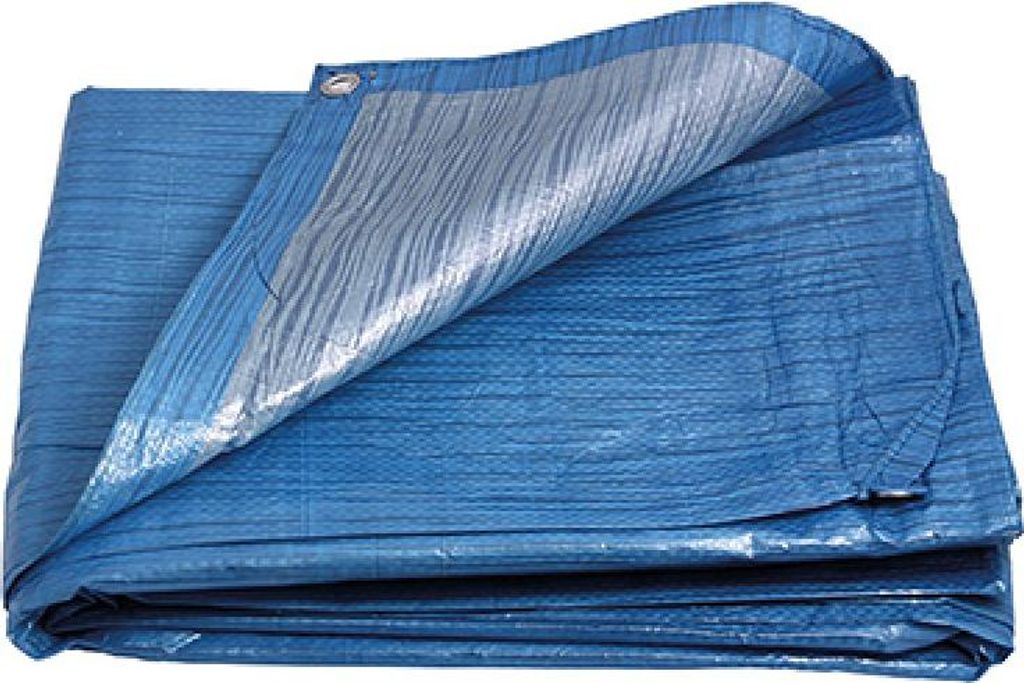 PE plachta zakrývací 2x2m 70g/1m2 modro-stříbrná 25155 Obrázek produktu 