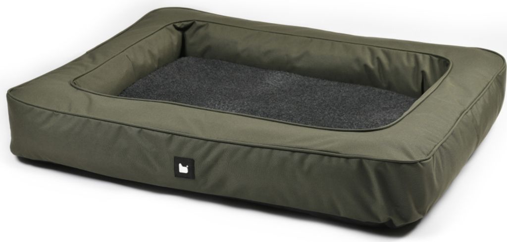 Extreme Lounging - b-dog luxury monster - orthopädisches Hundekissen - waschbar mit Reißverschluss - abnehmbares Kissen - 100x80x15cm - waldgrün