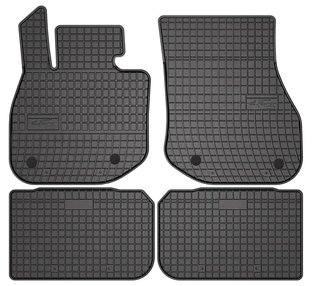 Gummi-Fußmatten für BMW iX1 2022- (Crossover) – 4-tlg, Produktbild 