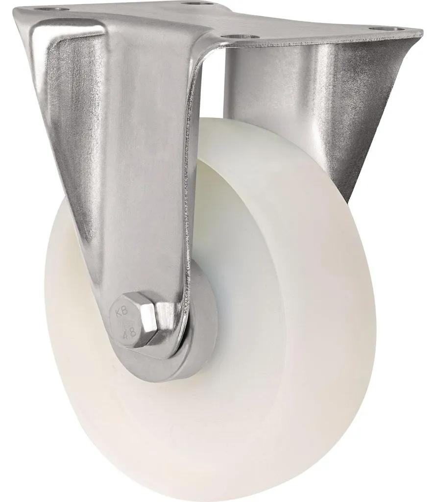 Roulette pour chariot lourd fixe Ø 200 mm charge 350 kg en polyamide