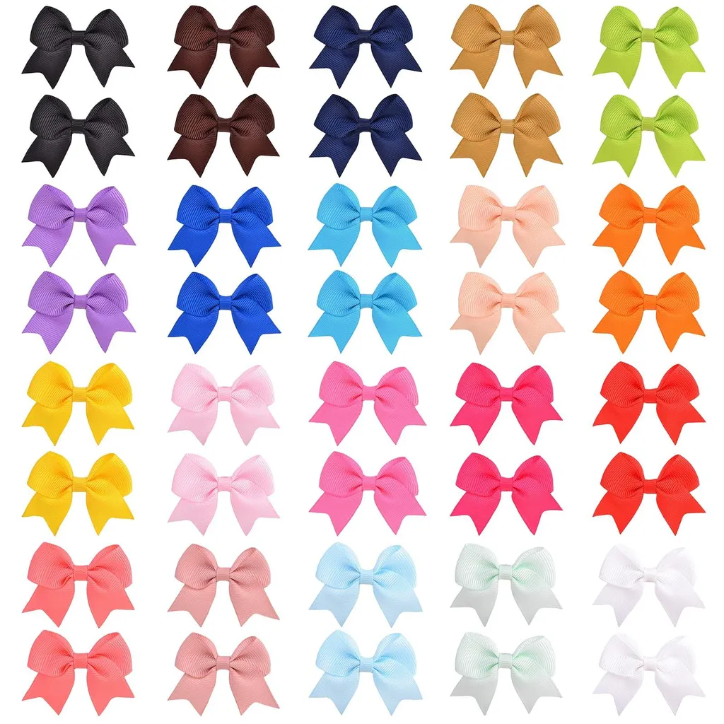 Accessoires Cheveux Bébé : Set de 40 Mini Barrettes et Nœuds Mignons